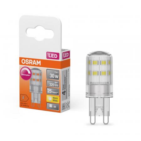 OSRAM Superstar LED G9 Stiftsockel Lampe dimmbar 3W wie 30W warmweißes Licht